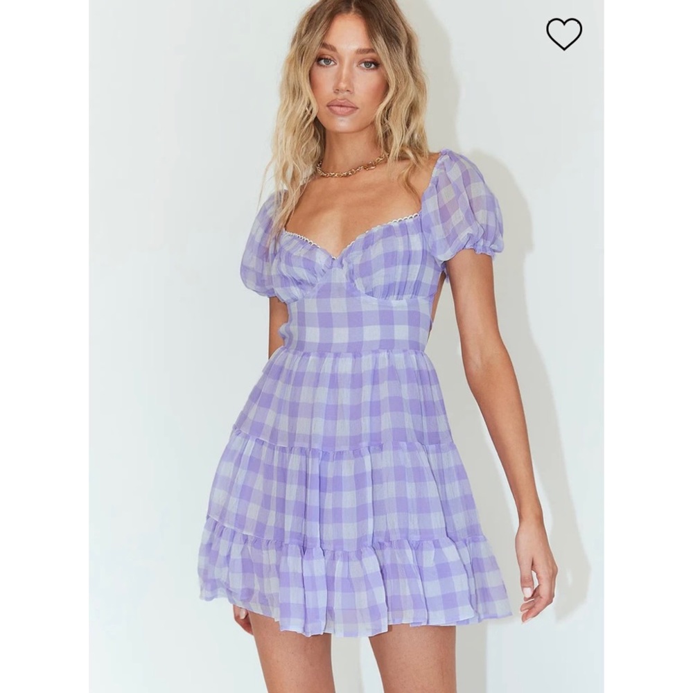 Princess Polly Danny Mini Dress in Lilac Sz 12